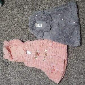 Toddler 2T/24 month faux fur vests, Little Lass brand